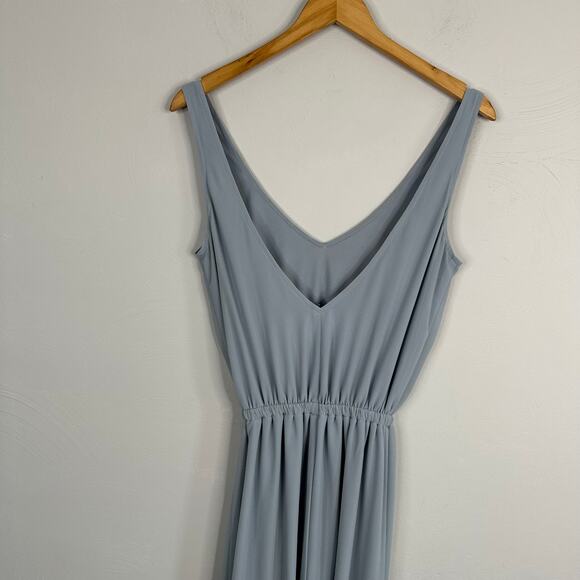 Show Me Your Mumu Kendal Steel Blue Chiffon Maxi Dress - Picture 6 of 7